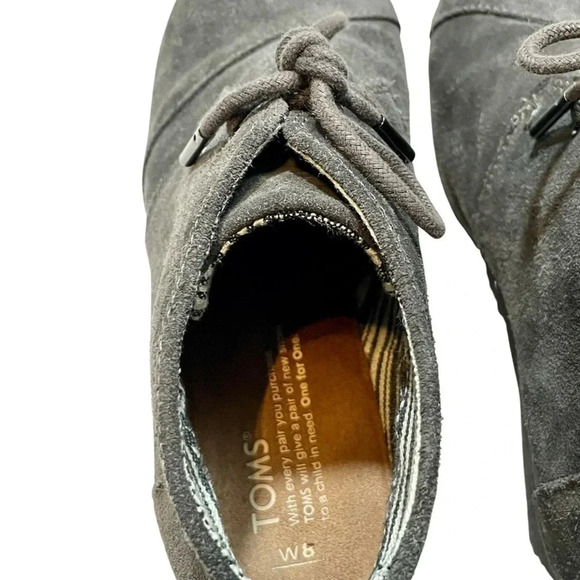 Tom’s Kala Desert Suede Wedge Booties - Picture 2 of 6